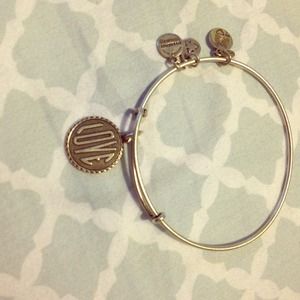 Alex and Ani Love bracelet silver