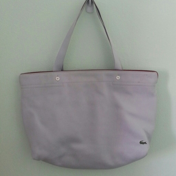 ⬇FINAL PRICE CUT⬇Light gray Lacoste bag