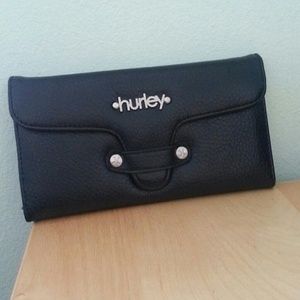 Long black Hurley wallet.