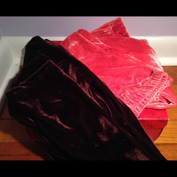 2 pcs velvet leggings