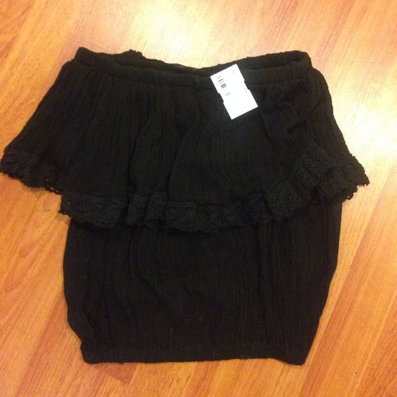 ✖️SOLD ✖️Jens Pirate Booty Tube Top Black NWT