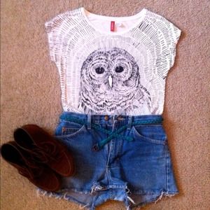 Owl Graphic Top