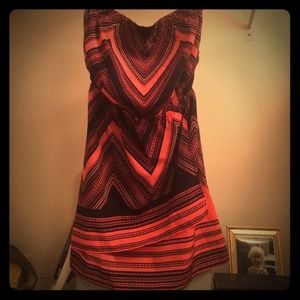 Patterned Strapless express mini