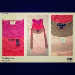 Lot of 4 Tops LOFT Liz Claiborne Josephine Chaus