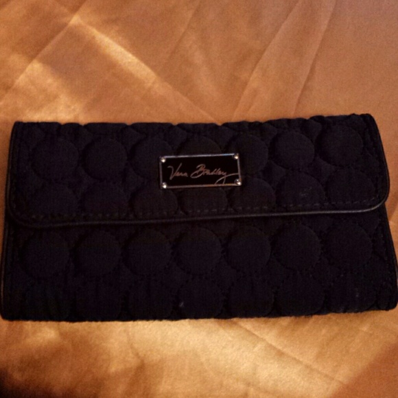 Vera Bradley magnetic close Wallet  Dark Blue