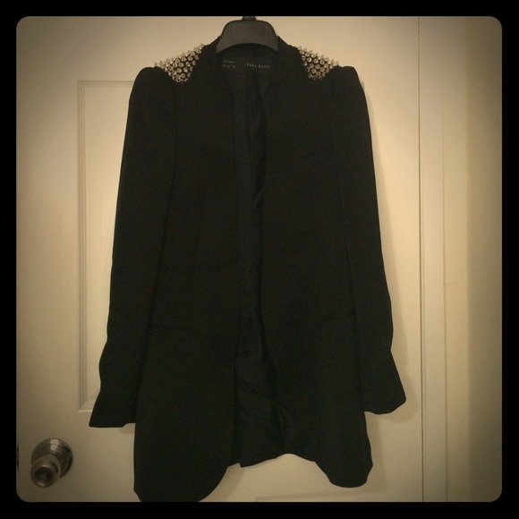 Zara studded shoulder jacket