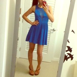 Cobalt blue skater dress