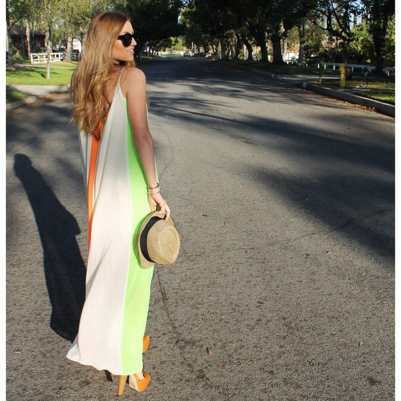 Neon Maxi Dress