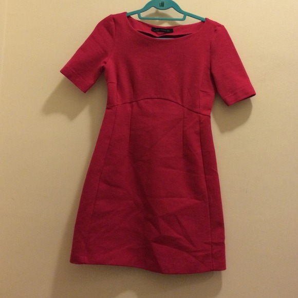 Zara red A-line dress