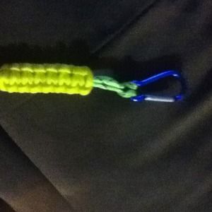 Two colored paracord keychain
