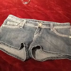 Denim shorts