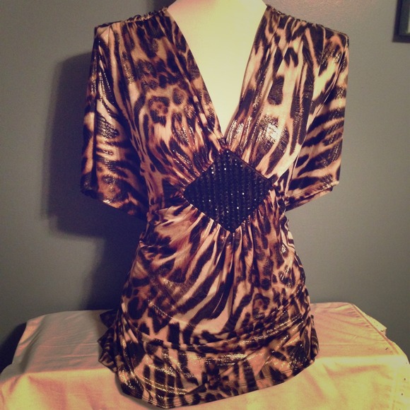 Lane Bryant Leopard Print Top