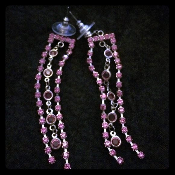 Long dangling earrings