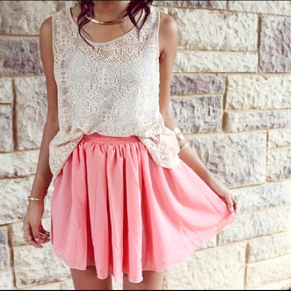 Pink skirt