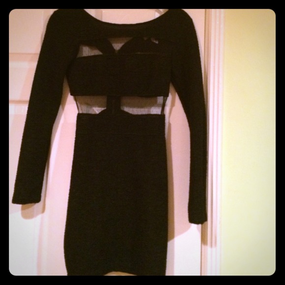 Bcbg sexy black dress