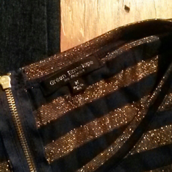 Navy and gold striped top. - Picture 4 of 4