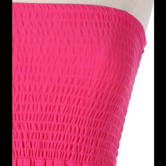 🎀🎀Fuchsia smocked maxi 💋 $15 bundle add-on item - Picture 2 of 3