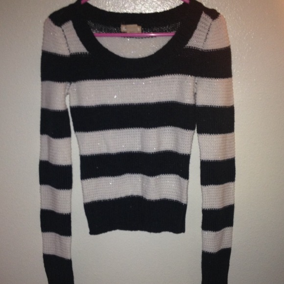 Green striped sweater