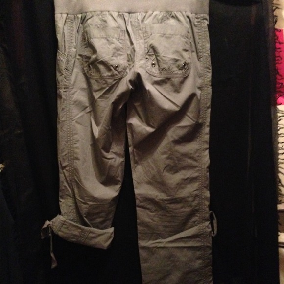 SOLD!! New York & Co Grey cargo pants - Picture 2 of 3