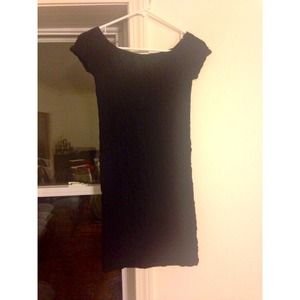 Free People Textured Little Black Dress