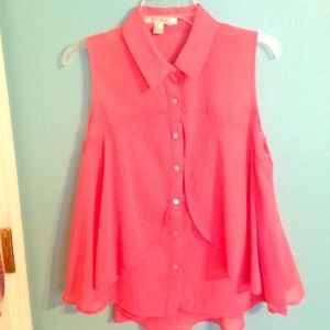 Forever 21 coral colored sleeveless top