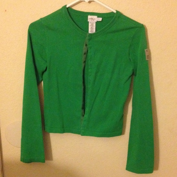 Green sweater/cardigan