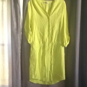 Fun summer color shirt dress! New with tags