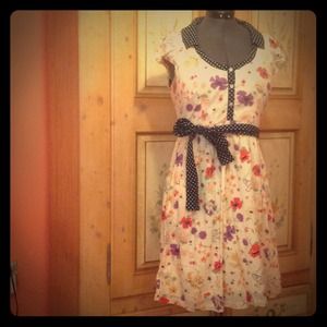 Anthropologie Viola shirtwaist floral dress sz 12