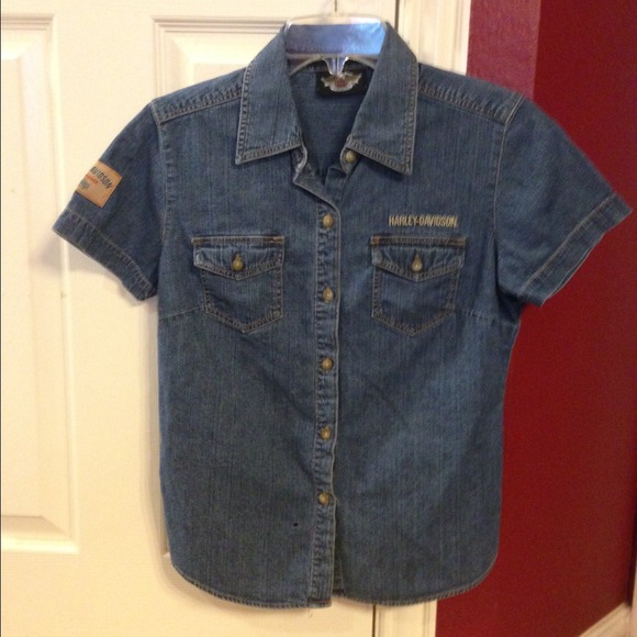 Harley-Davidson denim top REDUCED