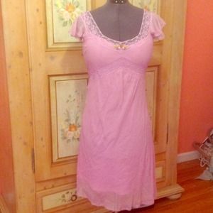Betsey Johnson silk chiffon dress size 10 lavender