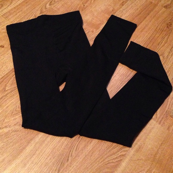 Black fleece leggings