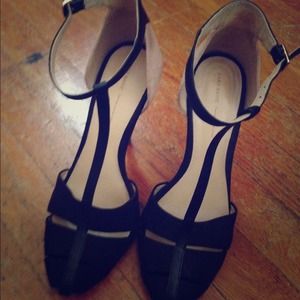 Two Tone Black and Nude Zara Basic Heels