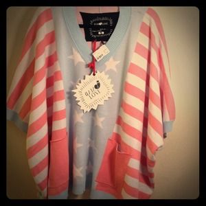 NWT, 4th of July!!! blue planet, mad love, poncho