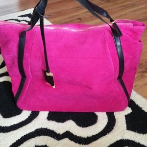Dark pink tote