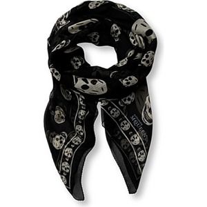 Alexander McQueen style skull scarf