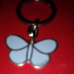 Coach butterfly  keychain