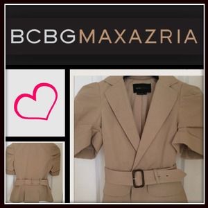 Gorgeous BCBG belted short sleeve blazer