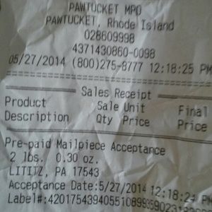 Receipt of shipment @beachbum25