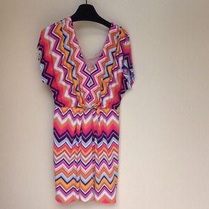 Orange Chevron dress!! Darling!!