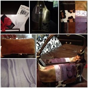 Coach Multi Color Patchwork Purse