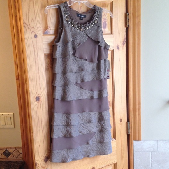 Bronze cocktail dress, NWT, size 6