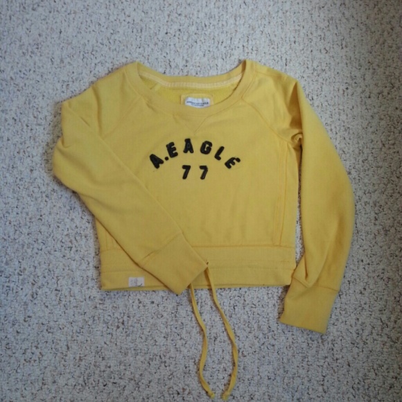 Yellow sweater american eagle