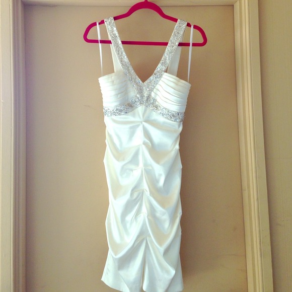 A Pearl White Cocktail/Event Dress