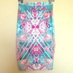 ASOS Printed Pencil Skirt