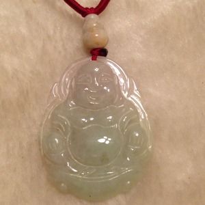 Buddha jade pendant is natural and grade a jade.