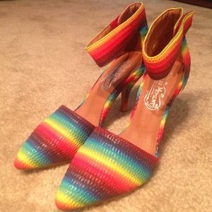 Jeffrey Campbell Rainbow Heels (New in Box)