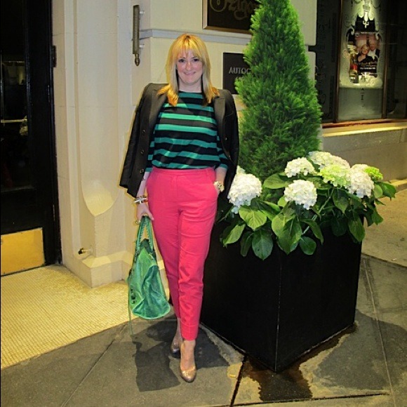 Fuchsia trousers from Zara - Picture 2 of 2