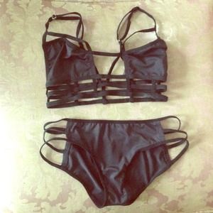 Black caged TOP ONLY (Gina)