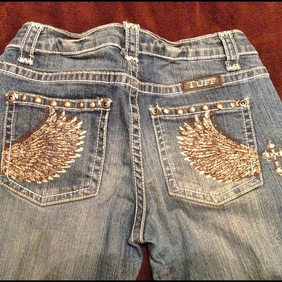 Cowgirl Tuff Co. Women's Jeans "Wing & A Prayer" - Picture 3 of 4