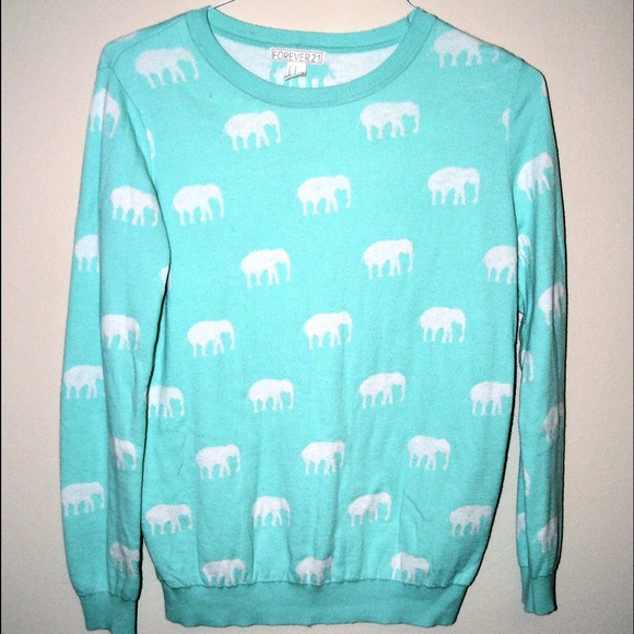 Elephant Print Sweater